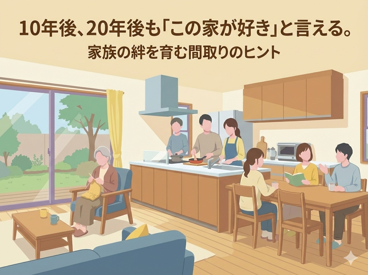 10年後、20年後も「この家が好き」と言える。家族の絆を育む間取りのヒント